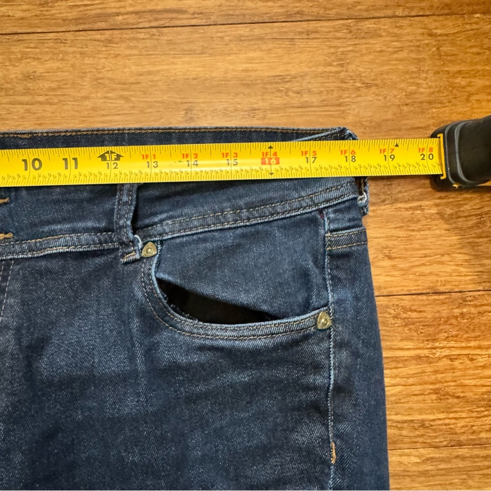 Kut from the Kloth Cameron Cuffed Dark Blue Ankle Jeans 14 - Picture 8 of 11